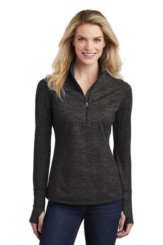 Ladies' Reflective Heather 1/2-Zip Pullover