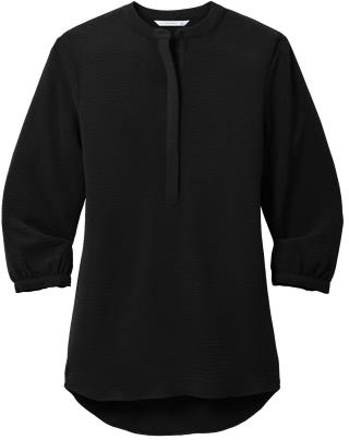 LW713 - Ladies' 3/4-Sleeve Textured Crepe Tunic