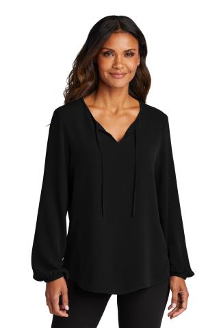 Ladies' Textured Crepe Blouse