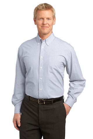 Plaid Pattern Easy Care Shirt